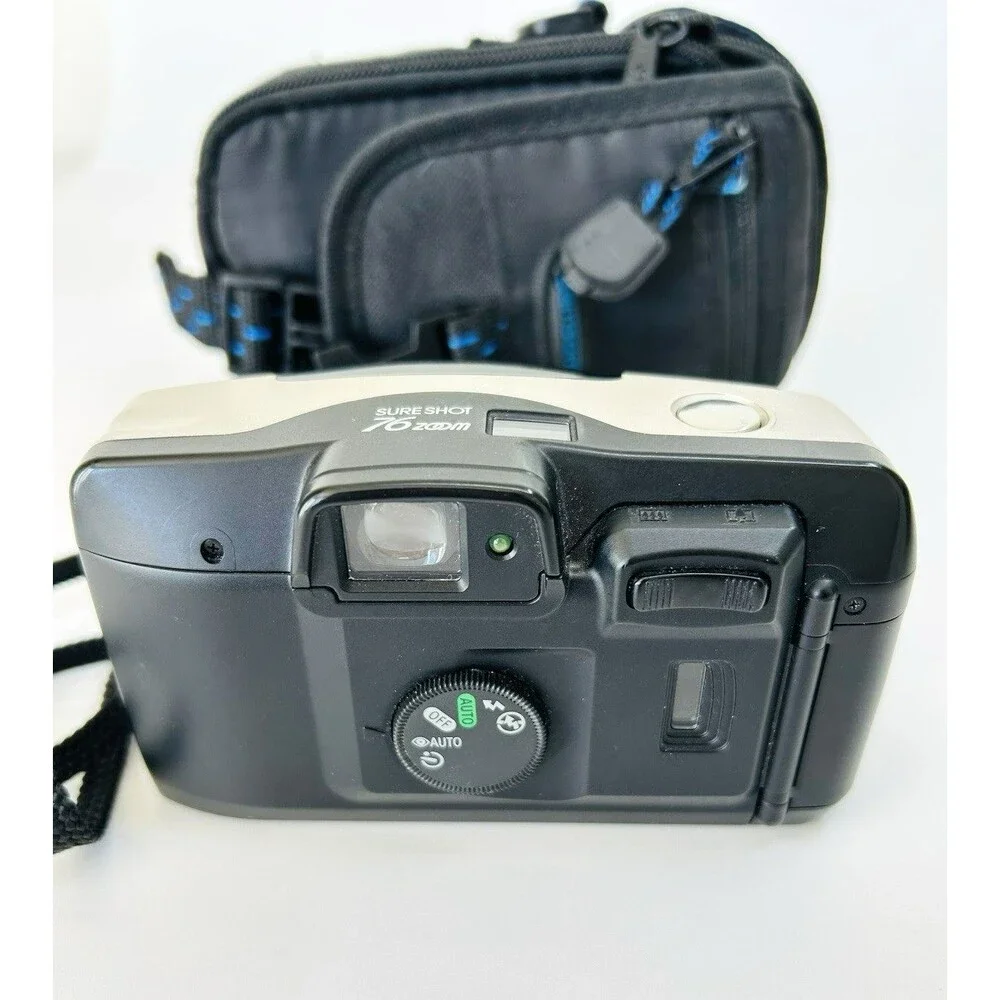 Canon Sure Shot 76 Zoom 35mm Camera SAF Point & Shoot Film Flash Tested & Works - Picture 4 of 7